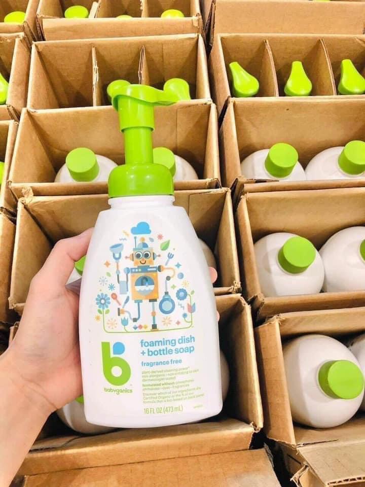 Nước rửa bình sữa Babyganics (chai 473ml - 946ml )