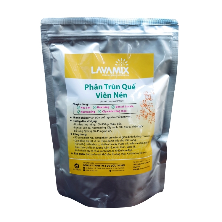 PHÂN TRÙN QUẾ VIÊN NÉN - LAVAMIX - (GÓI1KG)