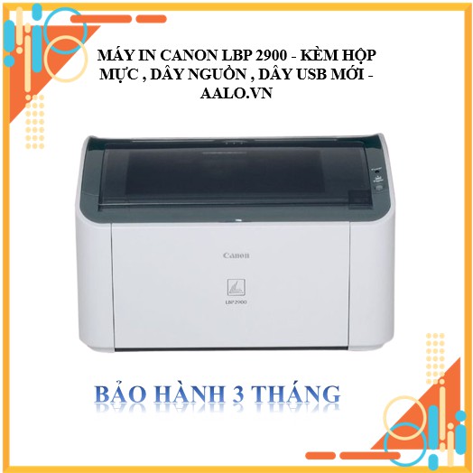 [Trả góp 0%]MÁY IN CANON LBP 2900 - KÈM HỘP MỰC  DÂY NGUỒN  DÂY USB MỚI - AALO.VN