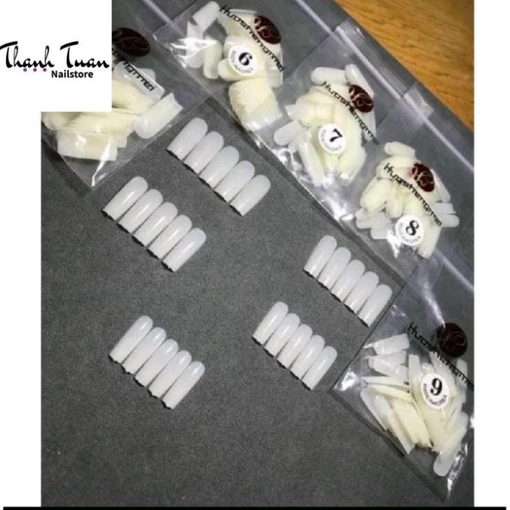 Móng úp lẻ size túi 50 móng màu đục - Phụ kiện đồ nail Thanh Tuấn
