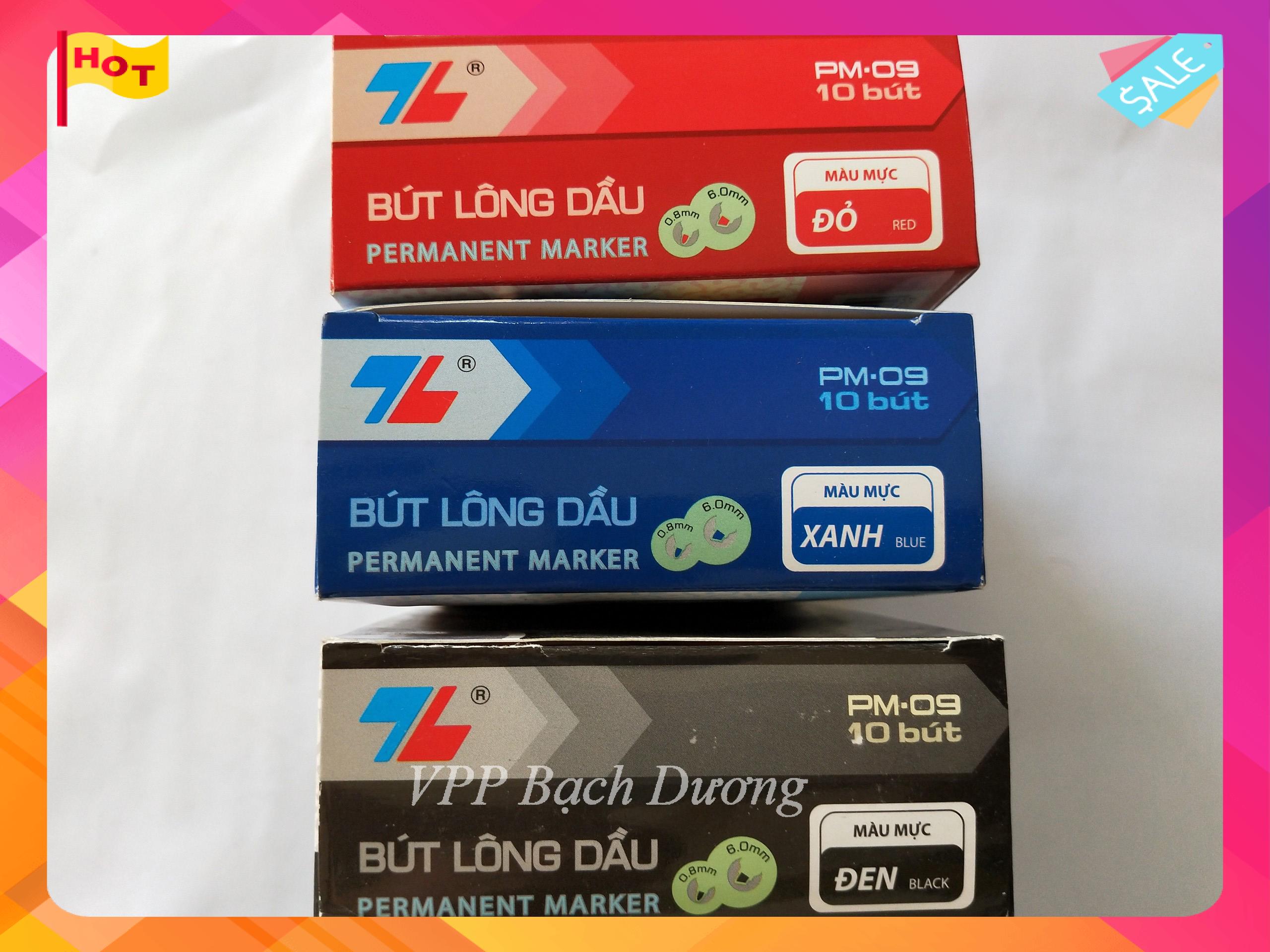 Bút lông dầu Thiên Long - 10 cây- PM-09