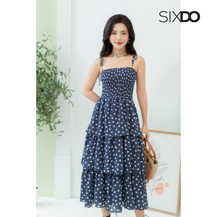 Đầm hai dây maxi chiffon SIXDO (Maxi Chiffon Dress)