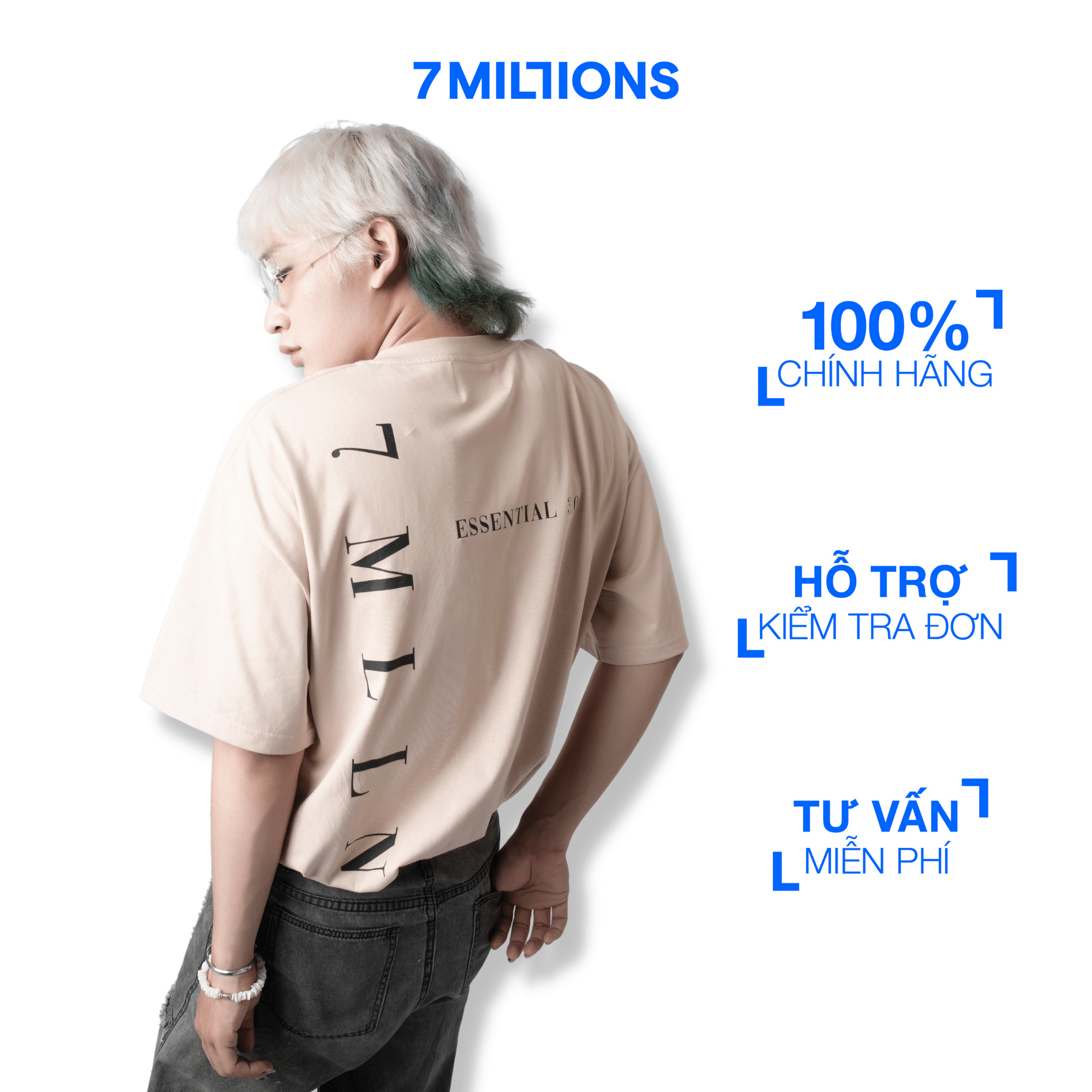 7MILLIONS Áo Thun Basic 3.0 / Màu tan