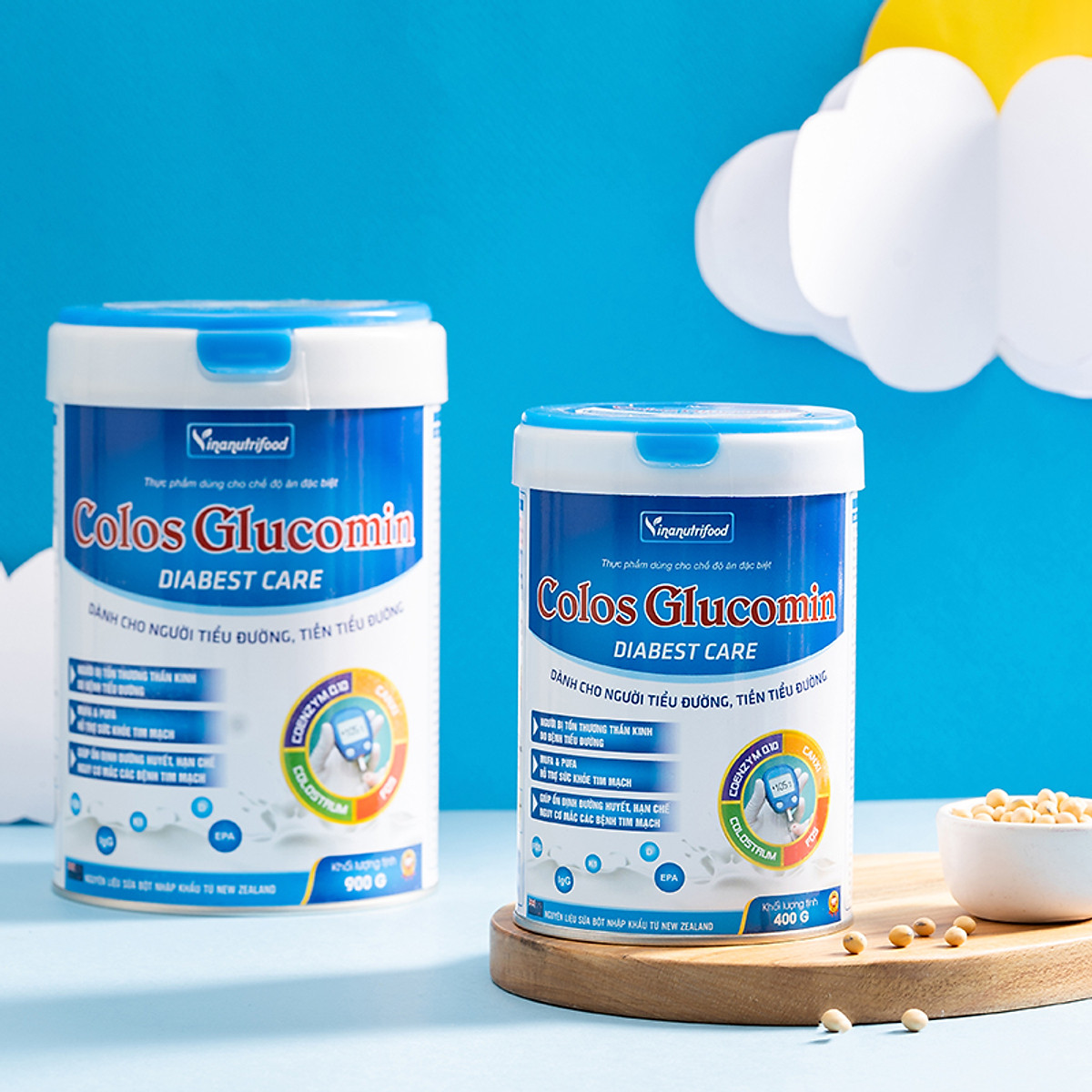 [Nhập RS0822 giảm 30k cho đơn 99k]Sữa Colos Glucomin Diabest 900g