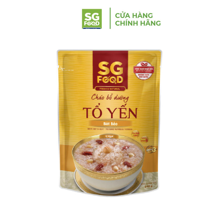 Cháo Bổ Dưỡng Sài Gòn Food Tổ Yến Bát Bảo 240G – SG FOOD >>> top1shop >>> lazada.vn