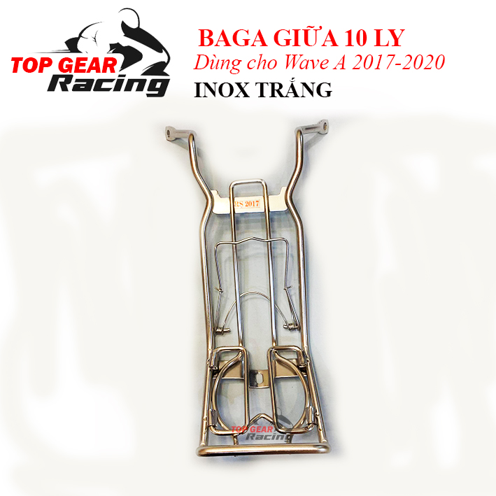 Baga Wave a 2017-2021 Titan, Inox, Đen Dày 10 Ly