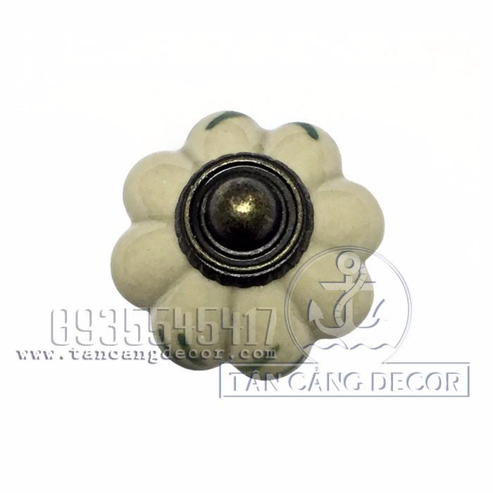 Tay nắm gốm sứ (nhiều hoa văn)