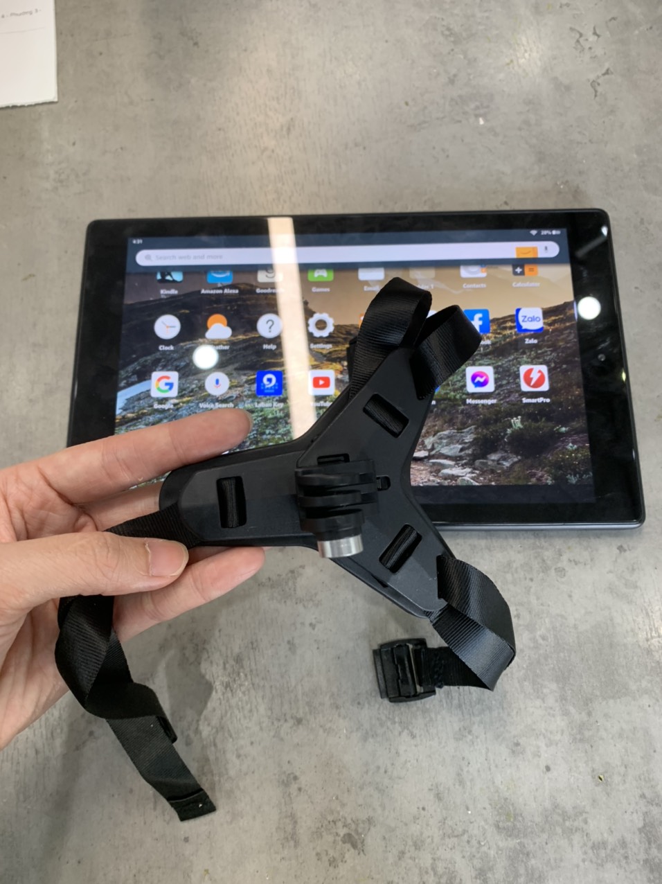 Mount gắn GoPro lêm cằm nón bảo hiểm Full Face