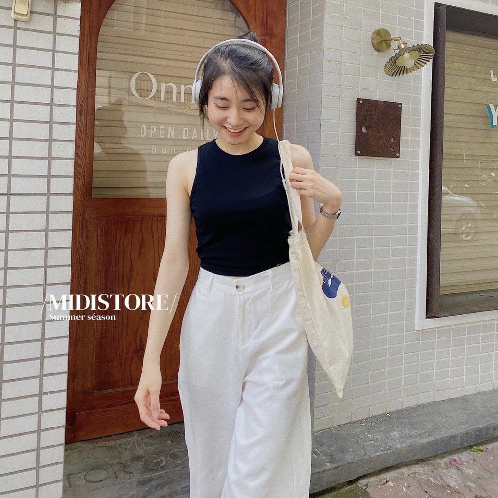 (Có BIG SIZE và ảnh thật) Áo ba lỗ nữ Chil Studio áo ba lỗ croptop trơn basic 2 màu -AB318