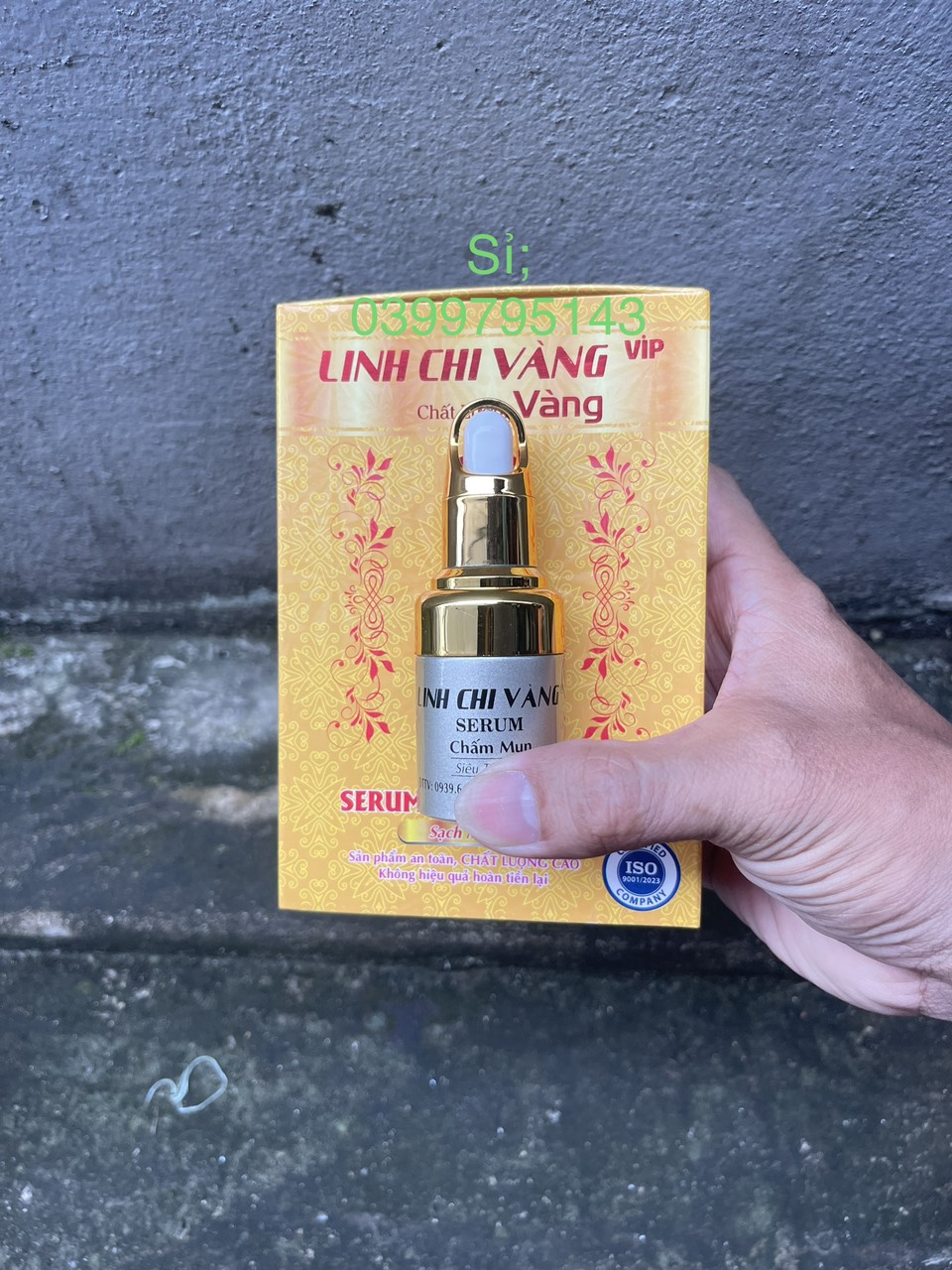 Serum Mụn, Thâm, Trắng Da Linh Chi Vàng Vip 25ml