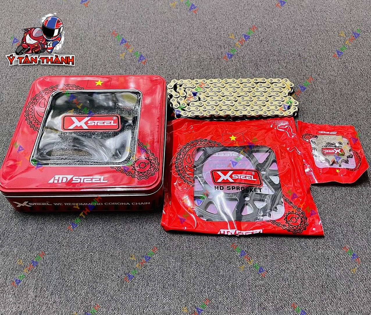 Nhông Sên Đĩa X1R Exciter 150 Đen