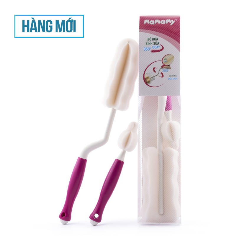 DỤNG CỤ RỬA BÌNH SỮA MAMAMY QUAY 360 ĐỘ