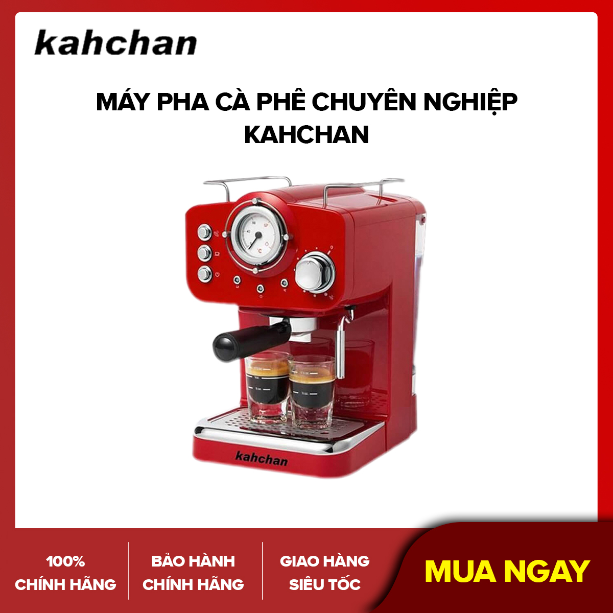 [Trả góp 0%]Máy pha cà phê chuyên nghiệp kahchan