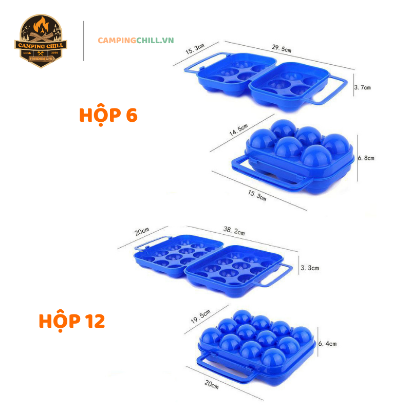 HỘP ĐỰNG TRỨNG ĐI DÃ NGOẠI CẮM TRẠI