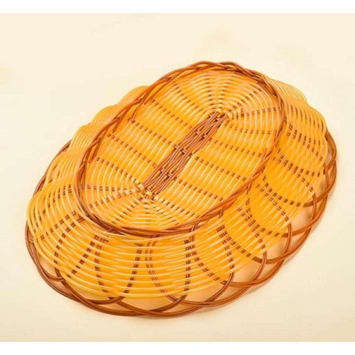 Rổ nhựa mây đựng đồ đa năng oval  cao cấp