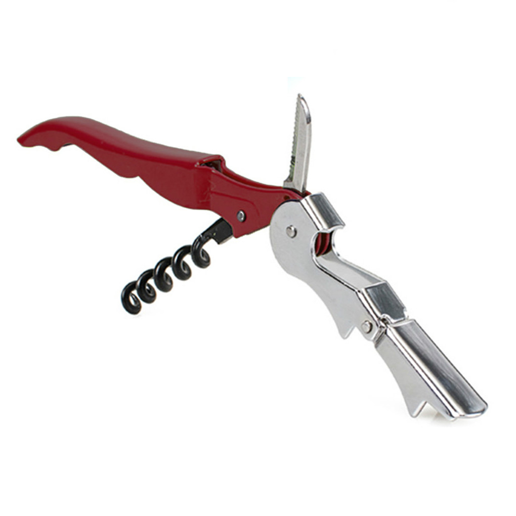 Foldable Multi-Function Wine Bottle Cap Opener Corkscrew