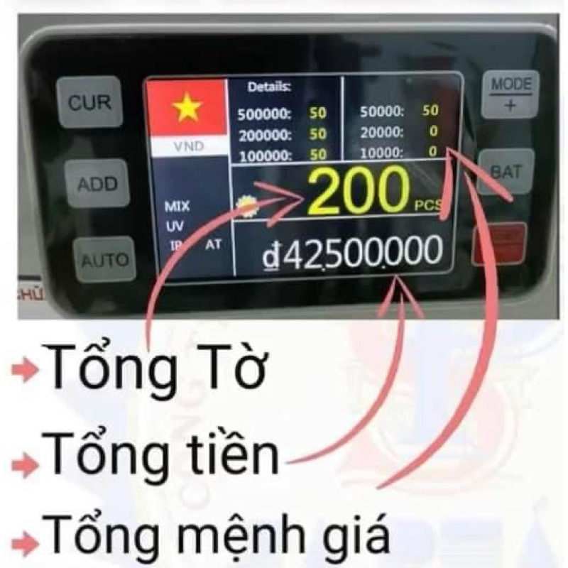 Máy đêm tiền oudis 9900 ,tổng tiền nhiều mệnh giá, kiểm tra tiền giả, phân loại mệnh giá 2025new