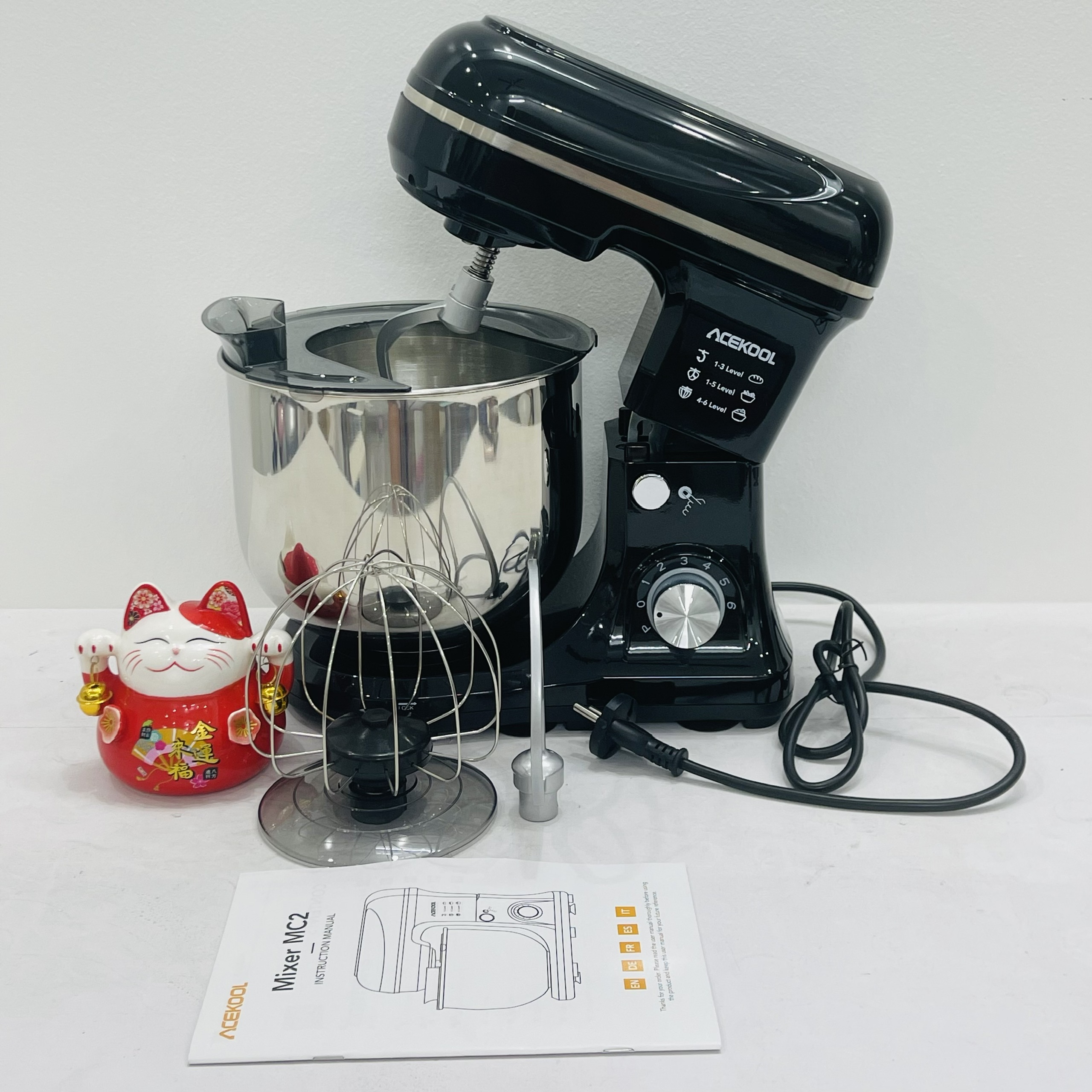 (Thương hiệu Mỹ) Máy trộn bột ACEKOOL 5L 1000W cao cấp - đánh kem, đánh trứng