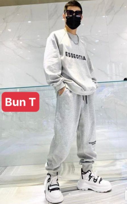 SÉT ĐỒ BỘ NAM NỮ HOODIE SWEATER NAM NỮ CHẤT THUN NỈ DA CÁ DÀY ESSENTIALS CHỐNG LẠNH NẮNG, NÓNG ĐÔNG HÈ CAO CẤP ĐÔNG XUÂN 2022 - TRANG BUN FASHION