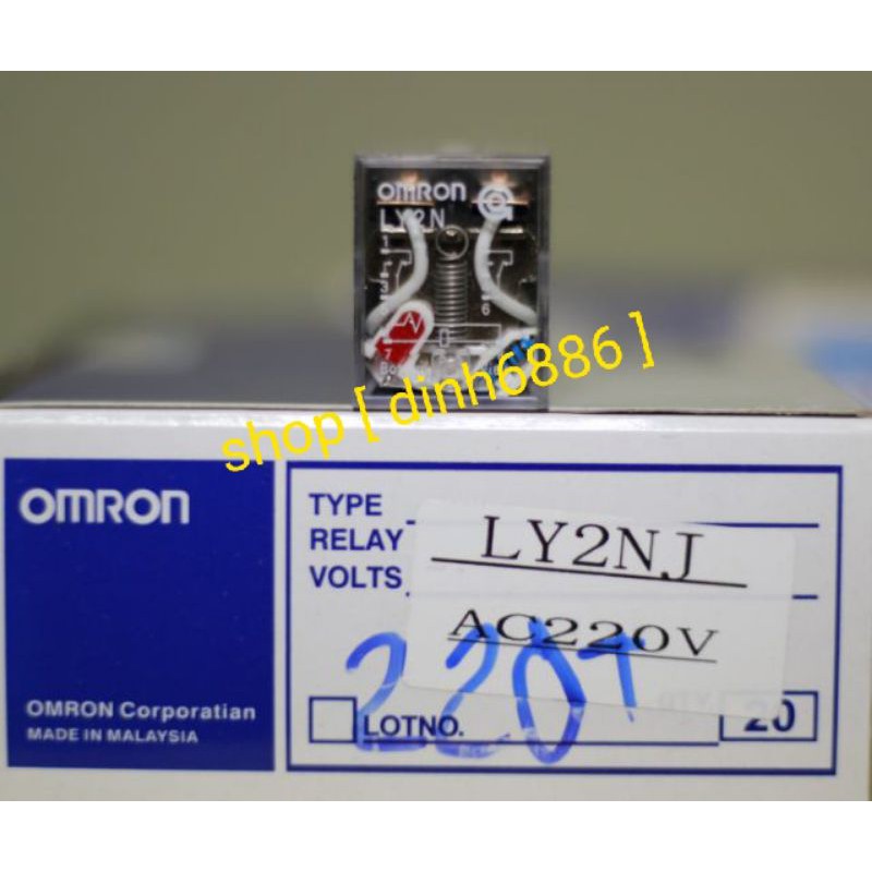 Relay, rơ le 8 chân to Omron LY2N - 220V