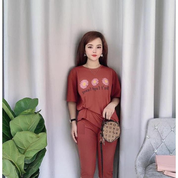 ĐỒ BỘ COTON LỬNG HOA THÊU DỄ THƯƠNG (ẢNH THẬT KÈM VIDEO), SIZE 40-75KG,PHÙ HỢP VỚI MỌI PHONG CÁCH - CT27