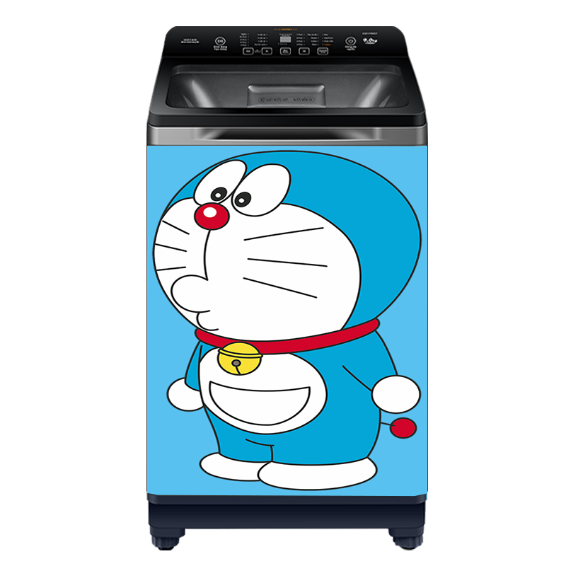 [HCM]Decal dán máy giặt mẫu Doraemon 16