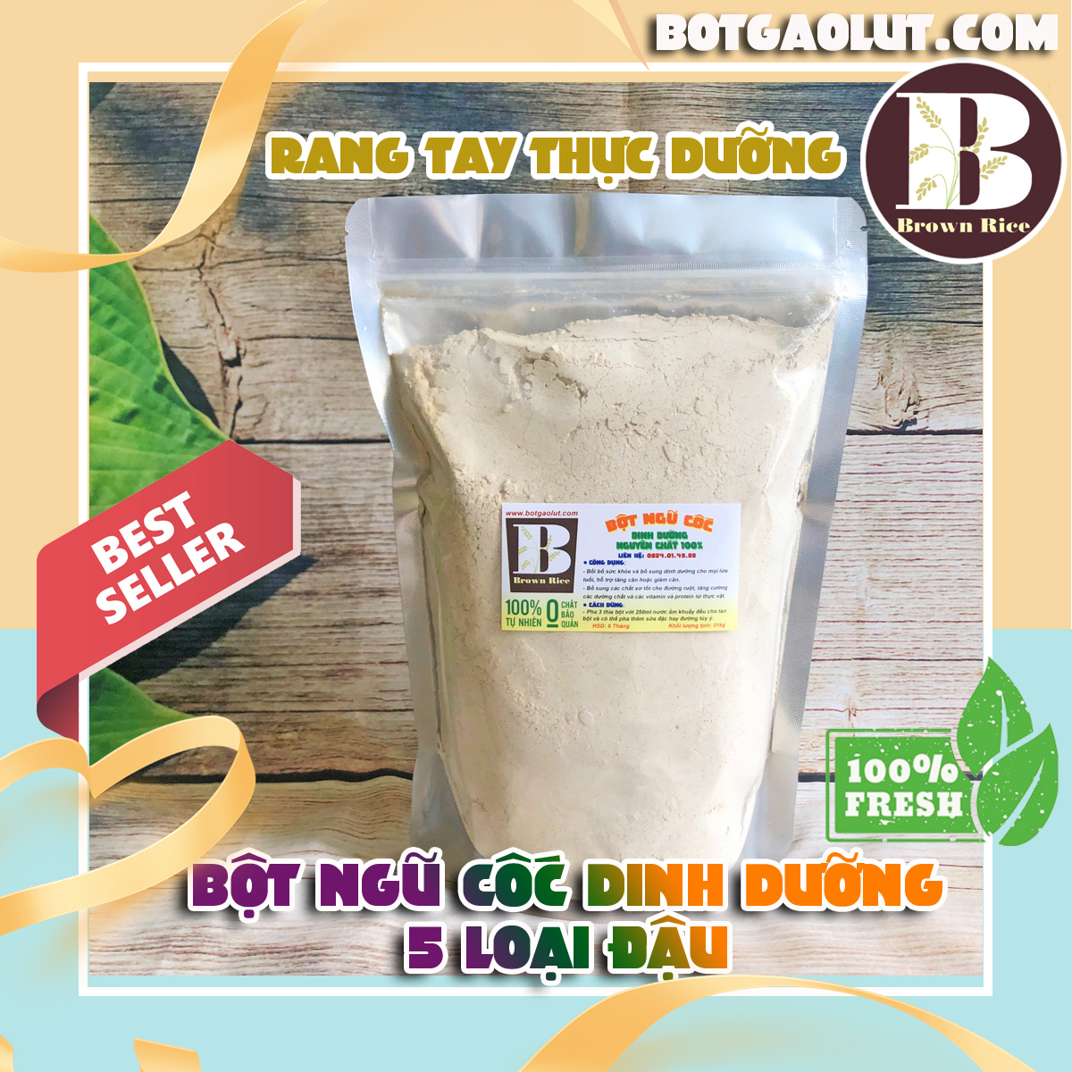 Bột ngũ cốc dinh dưỡng 5 loại đậu (01kg)
