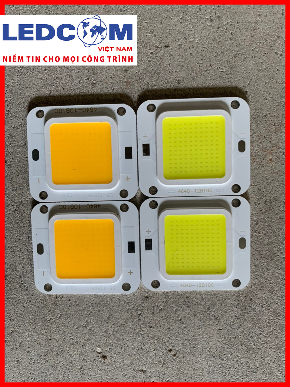 Chipled COB công suất 50w cho lắp ráp đèn LED