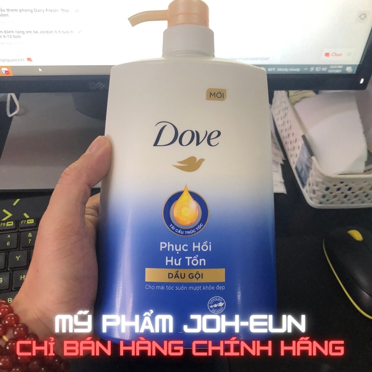 [HCM]DẦU GỘI DOVE PHỤC HỒI HƯ TỔN  880G