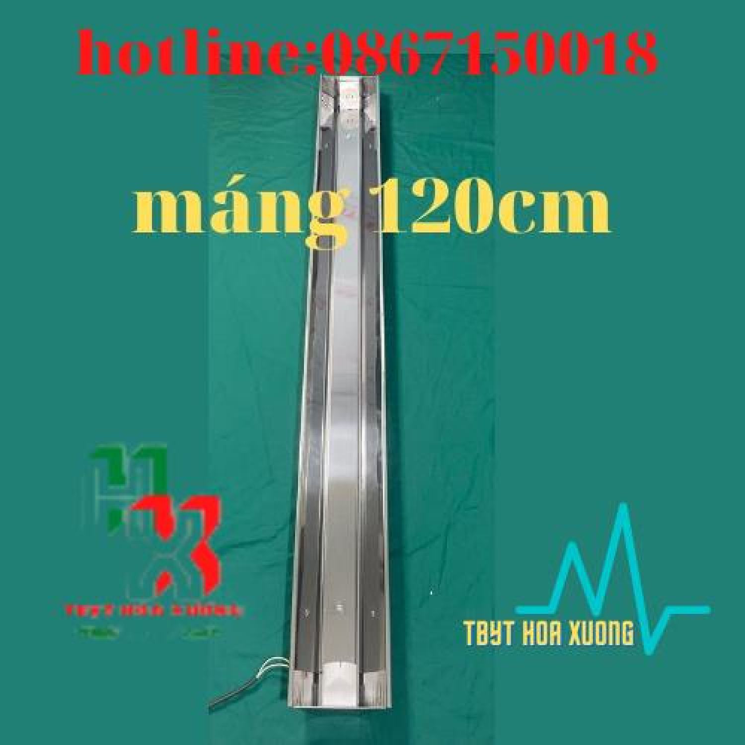 Đèn Cực Tím , Đèn Diệt Khuẩn Không Khí , Đèn UV ( Com Bo Máng + Bóng UV 120cm )