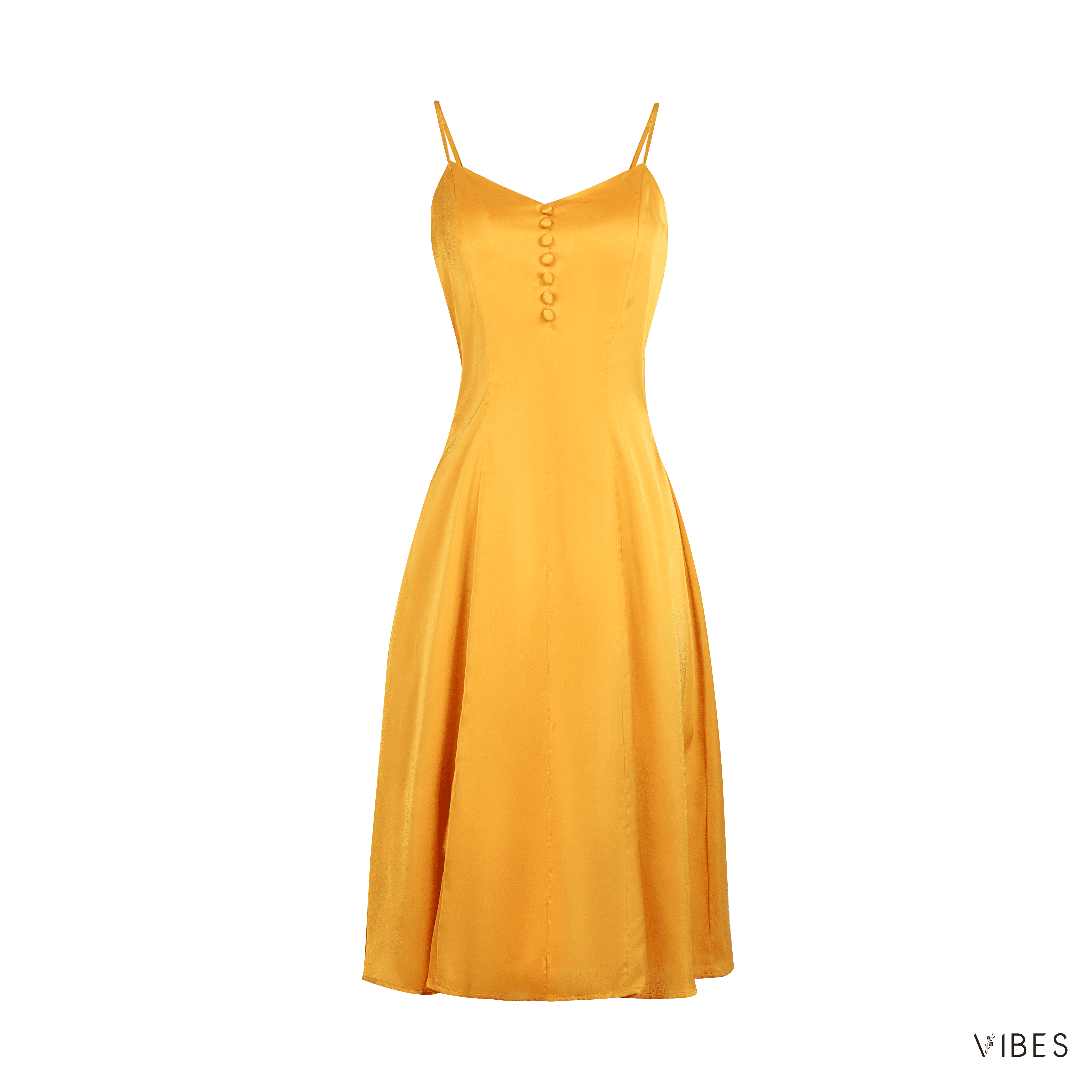 VIBES Váy ngủ lụa trơn Lady Dress