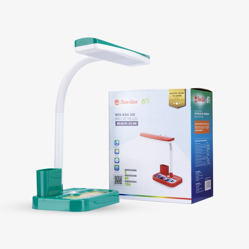 Đèn bàn học Rạng Đông chống cận 5W, Model RDRL01.V2