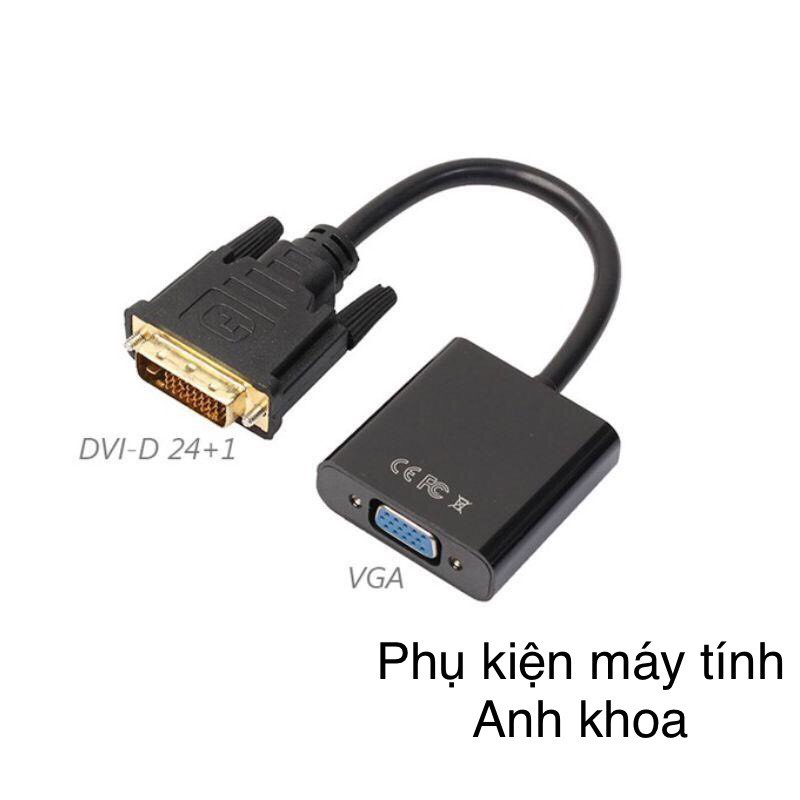 Cáp chuyển đổi DVI (24+1) sang VGA có IC (Rẻ Vô Địch)