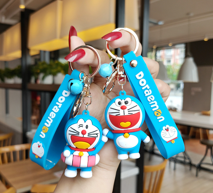 Móc Khóa Doremon Silicon 3D Siêu To, Siêu Cute, Loại 1