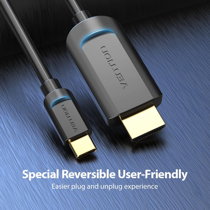 Cáp chuyển đổi Type-c sang HDMI 1.5M Vention CGUBG