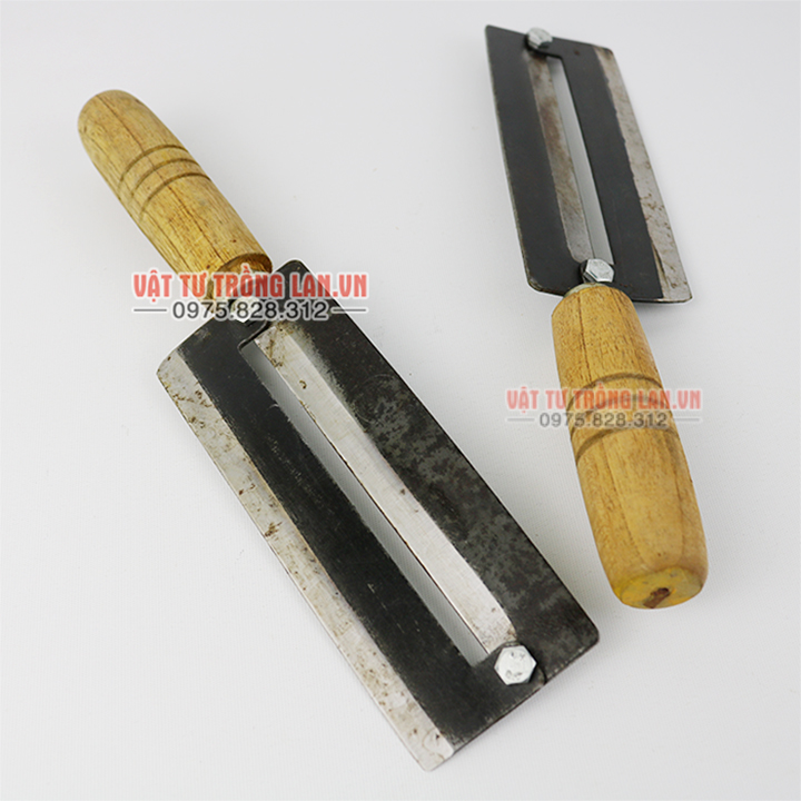 Dụng cụ róc mía 2 lưỡi bằng thép