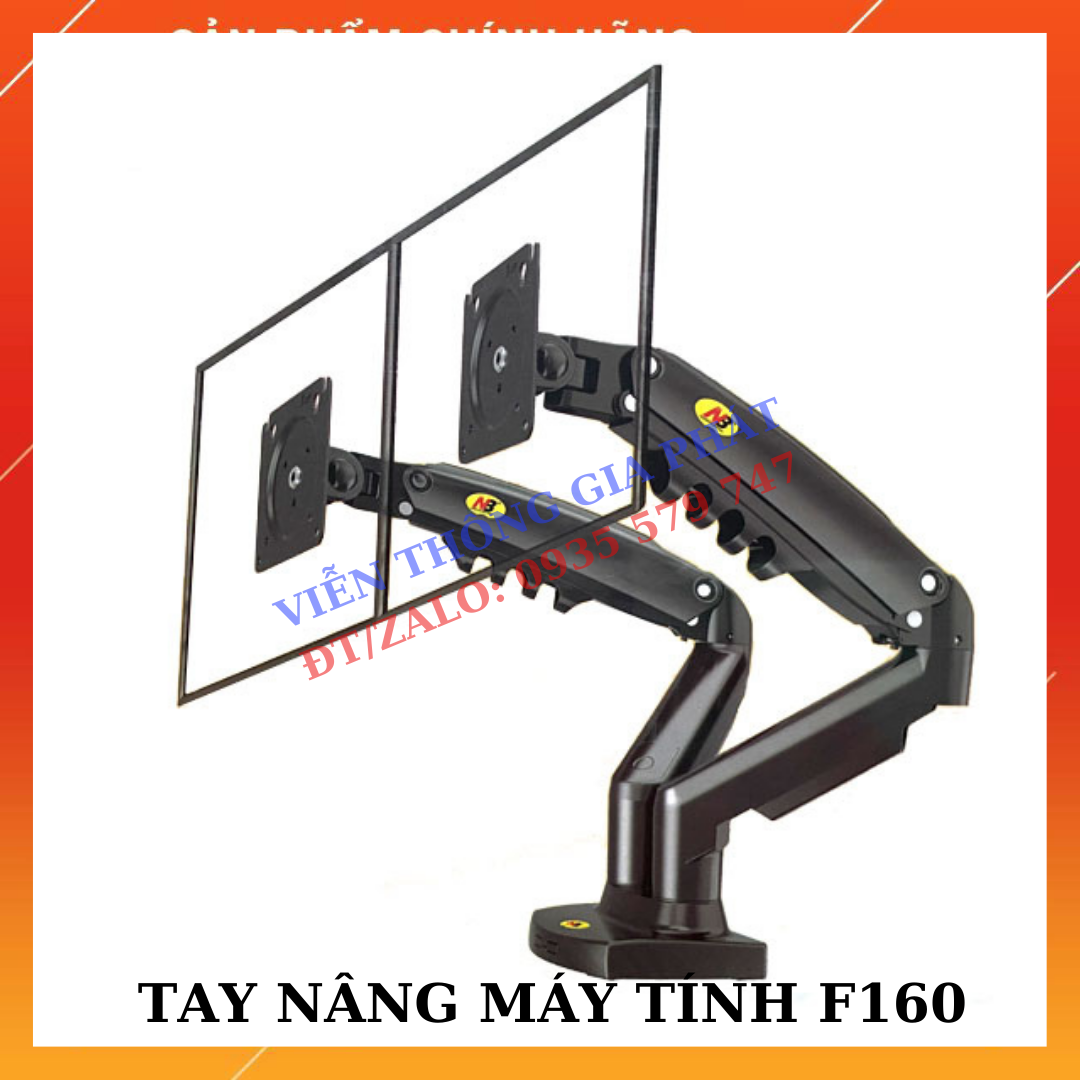BÁO GIÁ Man Hinh 17inch | Shopee Lazada Sendo Tiki mới nhất 70 Giá treo 02 màn hình máy tính North Bayou NB-F160 ( từ 17inch - 27inch ) tải trọng 9kg mỗi cánh tay
