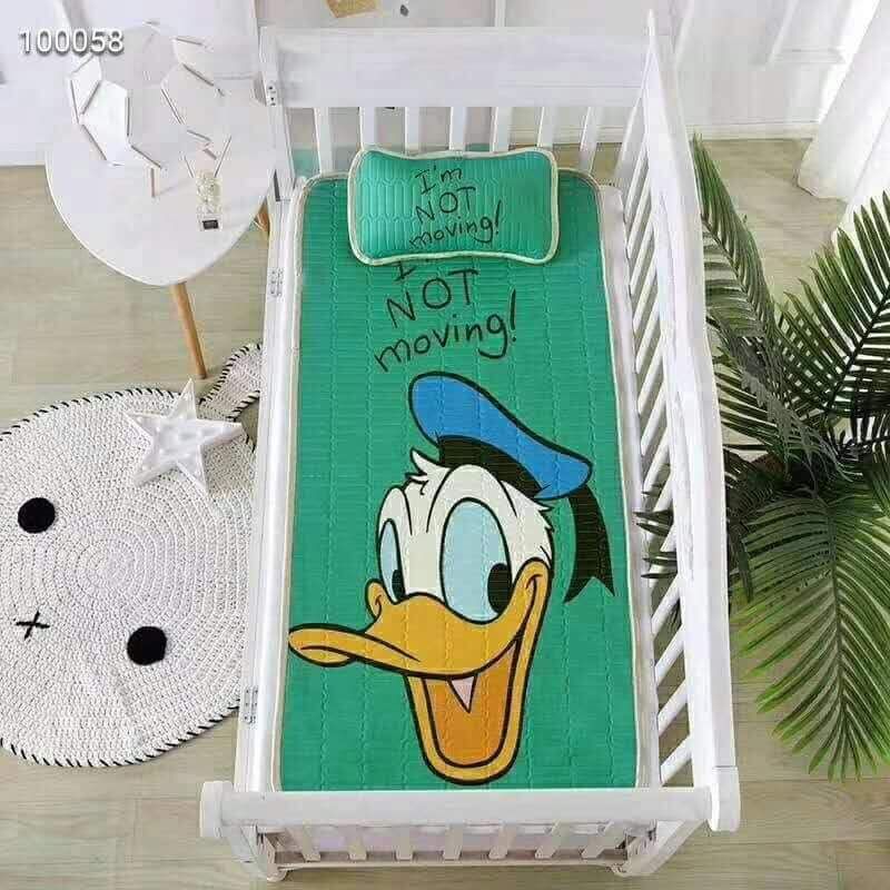 CHIẾU CAO SU NON KÈM VỎ GỐI CHO BÉ