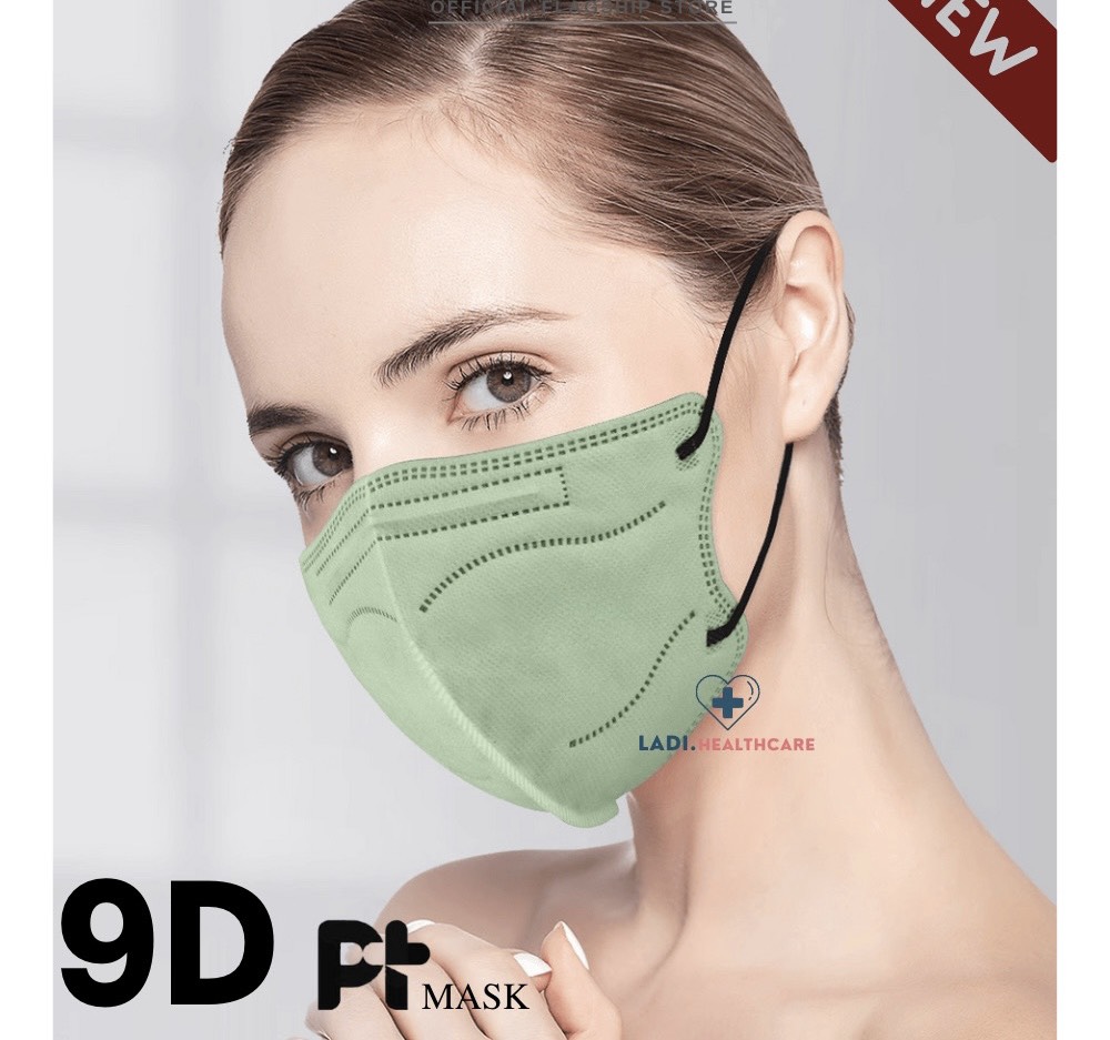 Túi 10cái Khẩu trang 9D Mask 4 lớp kháng khuẩn