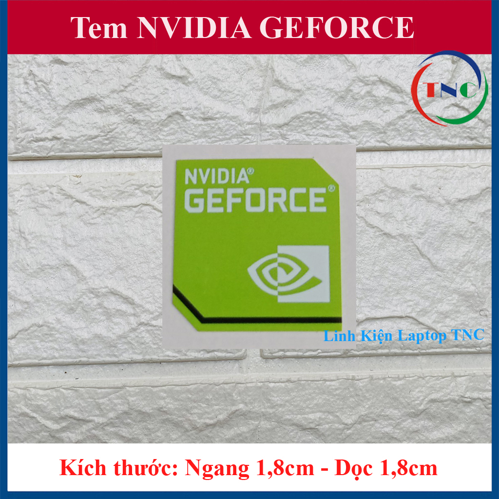 Tem NVIDIA GEFORCE Tem Máy Tính Tem Laptop Tem PC - màu Xanh