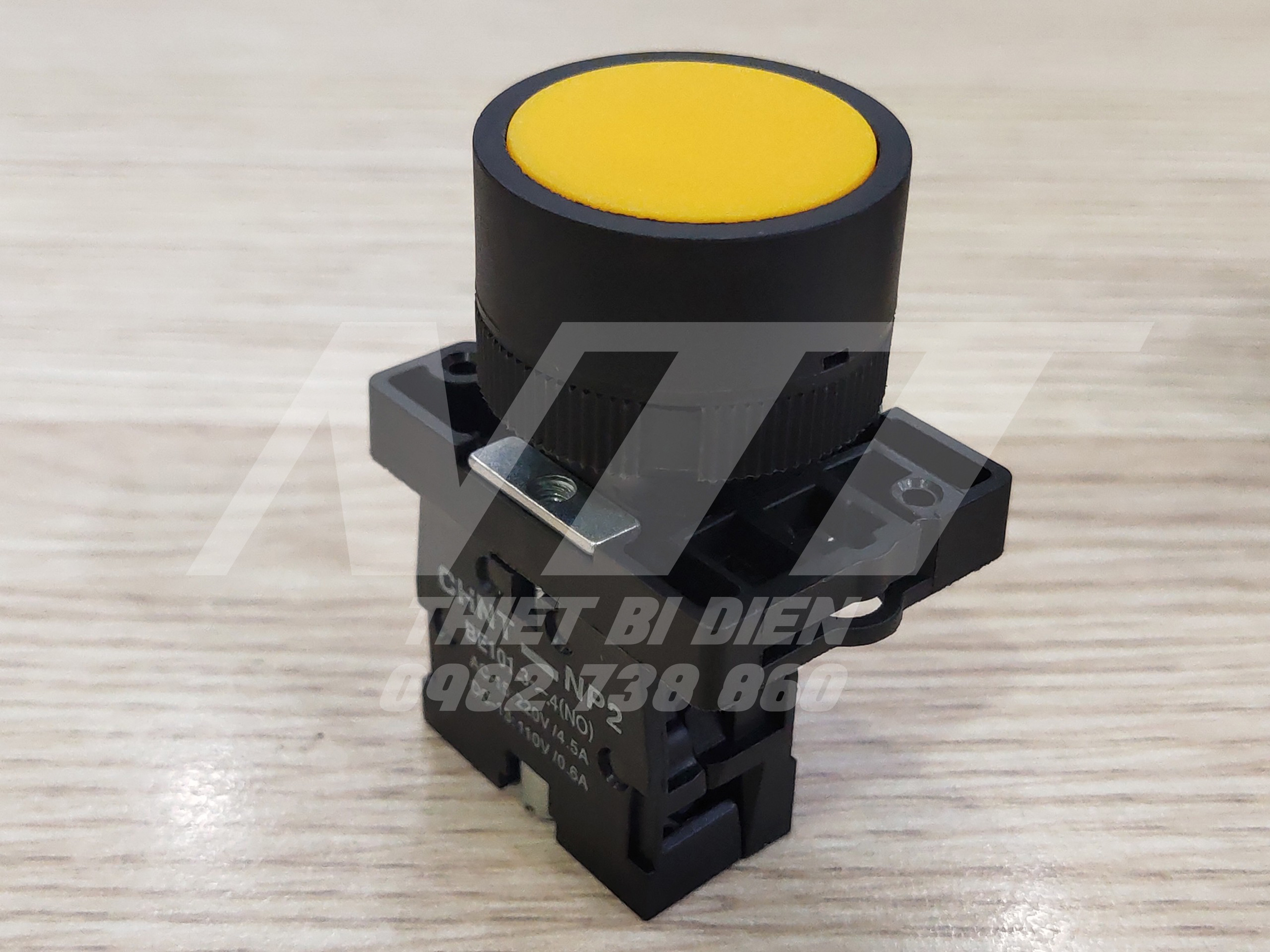 Nút nhấn không đèn phi 22 đỏ vàng xanh NP2 Chint