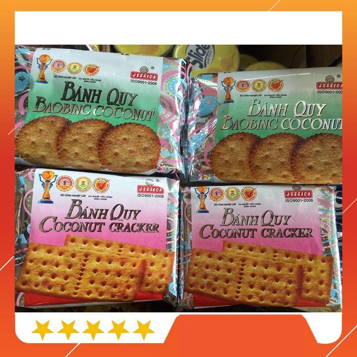 BÁNH QUY COCONUT CRACKER (BÁNH BẠC TRÒN/VUÔNG)
