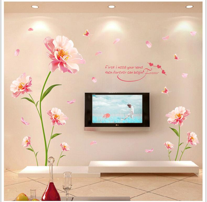 [HCM]Decal dán tường hoa lãng mạn và sang trọng