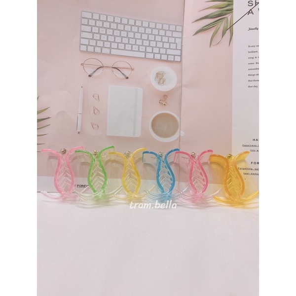 vỉ kẹp tóc càng cua 3 răng nhiều màu