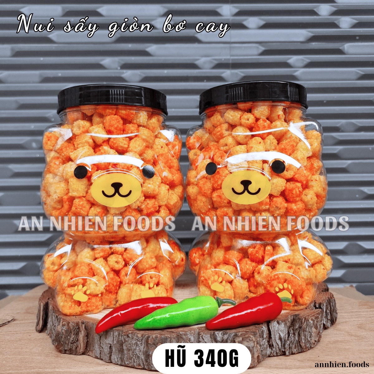 Nui chiên bơ cay (có video) {Khối lượng tịnh, không tính bao bì}