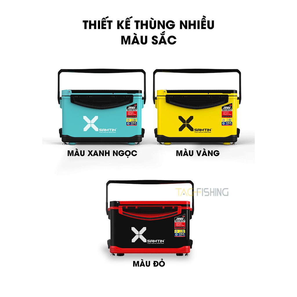 Thùng Câu Cá Xsamtin 36L Phiên Bản 2021