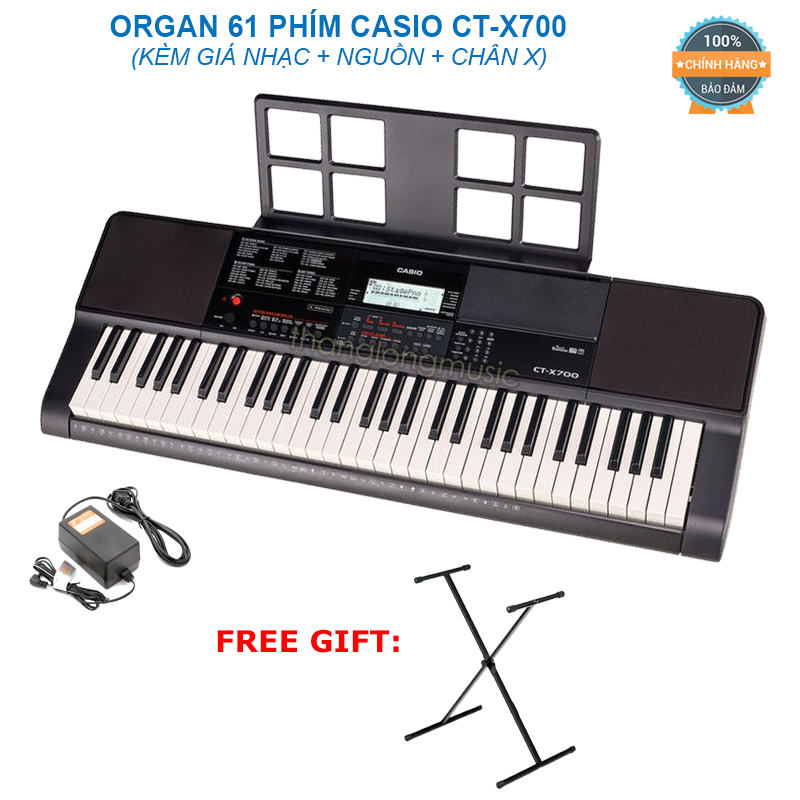 Offer Khuyến Mại Đàn Organ Casio CTX700 Kèm Nguồn + Giá Nhạc (CTX 700) Tặng Chân X đơn Offer Khuyến Mại Đàn Organ Casio CTX700 Kèm Nguồn + Giá Nhạc (CTX 700) Tặng Chân X đơn
