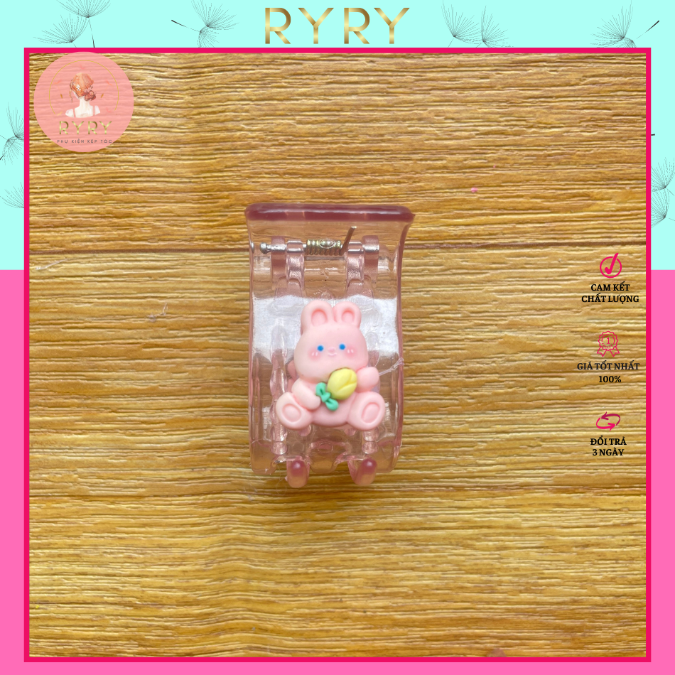 Kẹp tóc càng cua 5 răng hoạt hình siêu cute