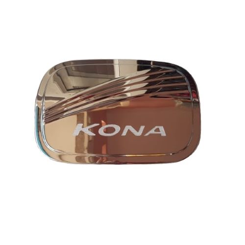 Ốp nắp bình xăng mạ crom xe hyundai kona 2019