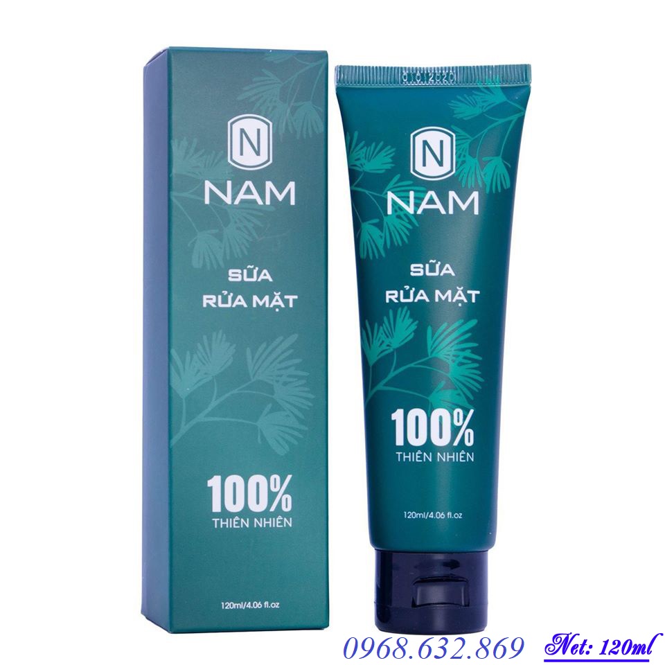 [HCM]Sữa rửa mặt NAM Thiên Nhiên Việt (120ml) Tặng gel lột mụn